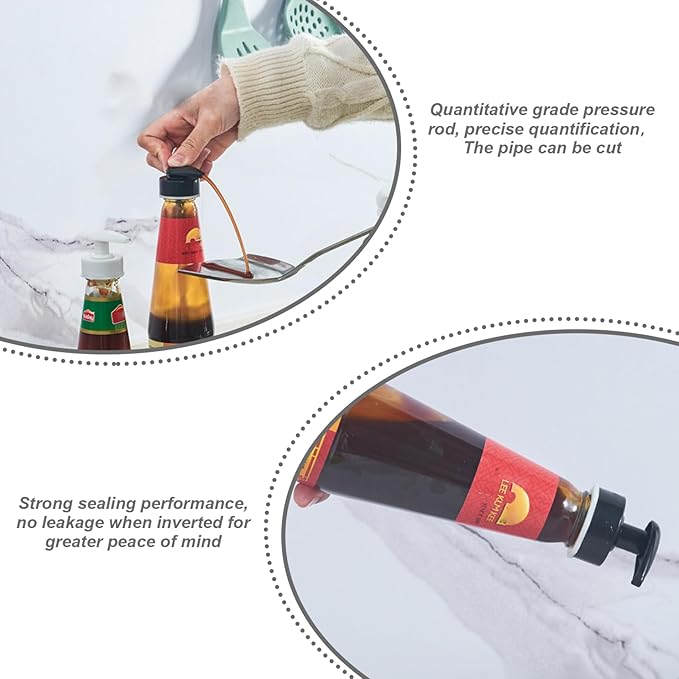 8PCS 12.6 Inch Leakproof Plastic Coffee Syrup Pumps, Bottle Dispenser for Flavored Syrups, Tools & Home Coffee Station.