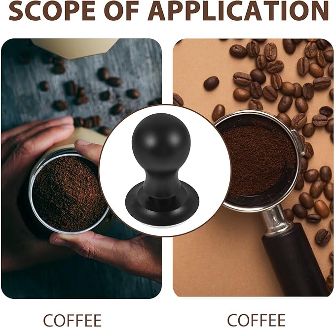 Adjustable Espresso Coffee Tamper with Built Spring for Even Coffee Ground Distribution Reusable Metal Pressing Tool for Consistent Extraction Espresso Machines