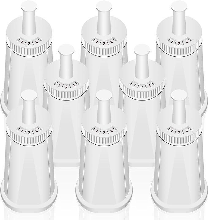 8 Pack Replacement Water Filter for Breville Espresso Machine Barista Touch Bes880, Barista Pro BES878, Oracle Touch BES990, Oracle BES980, Dual Boiler BES920 Bambino ClaroSwiss Sage by Funmit
