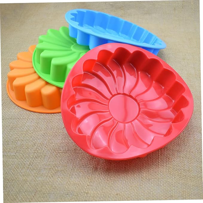 LABRIMP 2pcs Round Silicone Cake Mold Pan Non-stick Bakeware for Quiche Tart and Flexible Silicone Mixed Colors for Home Professional Baking - Image 7