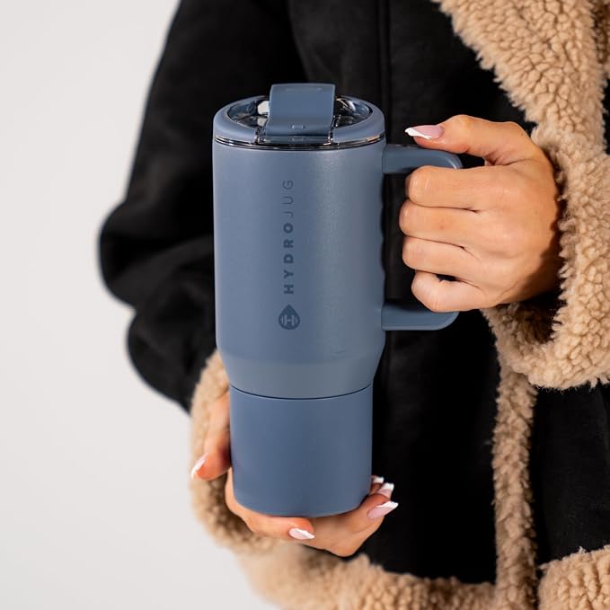 HydroJug Coffee Traveler 20oz Ceramic-Lined Mug with Handle, Cascade - Image 5