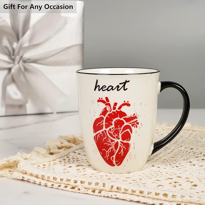 Ceramic Color Changing Mug Birthday Gifts for Men Women Heat Changing Coffee Mug Cup with Heart 16 oz - Image 5