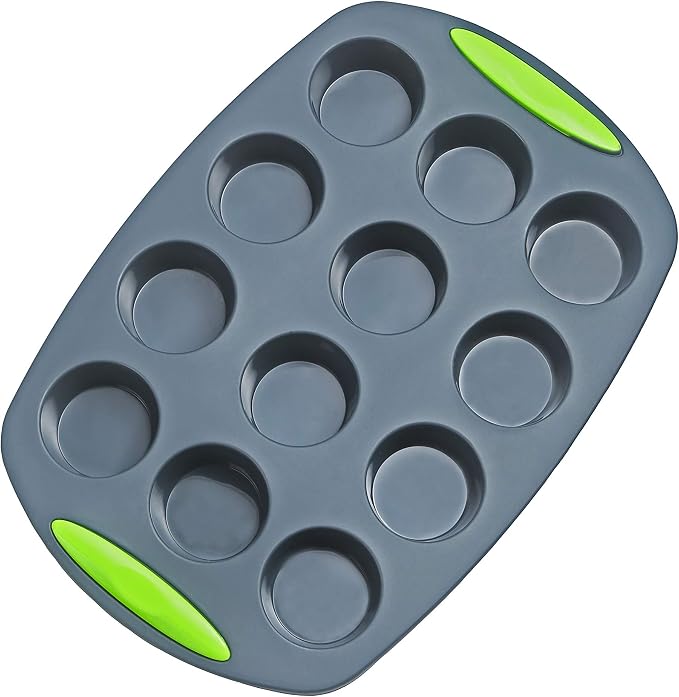 5 Pieces Silicone Bakeware Set | Food Grade Premium Silicone Molds | Round Cake Pan, Loaf Toast Bread Pan, 12 Cup Mini Muffin Pan, 7-Cavity Donut Pan, 11x7.5-Inch Cake Tray - Baking Pans Nonstick Set - Image 8