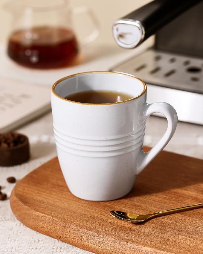 famiware Jupiter Coffee Mugs Set of 4, 14 OZ Coffee Mug, Microwave and Dishwasher Safe, Coffee Cups with Handle for Coffee, Tea, Cocoa, Milk, Multi-color (Pack of 2) - Image 2