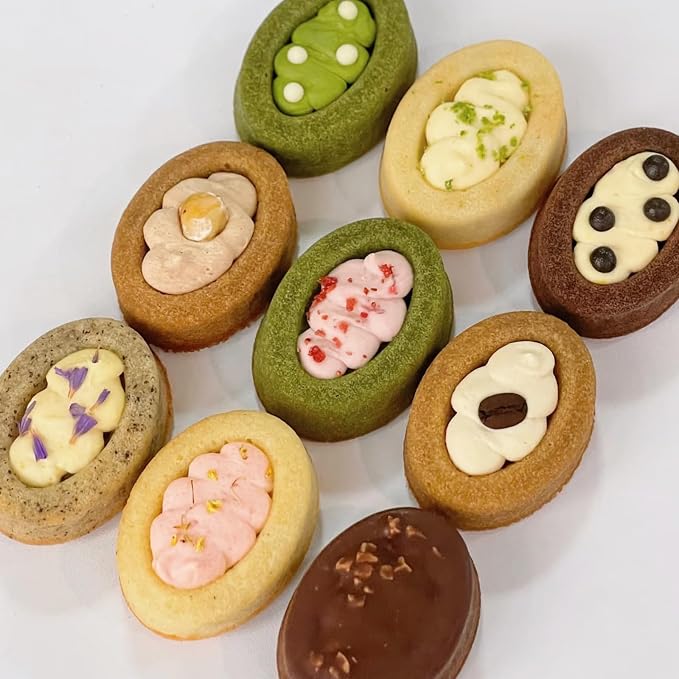 8-Cavity Oval Silicone Financier Mold for Baking Eclairs | 29.2 x 20.7 cm Size, 8 Cavities, Eclair & Canele Use, Non-Stick Surface, Flexible Release - Image 4