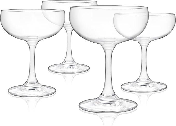 True Coupe Glass, Martini Glasses for Cocktail Party, Perfect for Espresso Martini, Manhattan, Champagne, Elegant 7 oz Glassware for Home Bars, Wedding Gifts, Margarita Glasses Set of 4 - Image 11