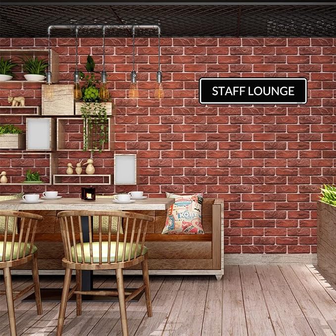 Metal Sign Staff Lounge Sign Wall Decor Plaque Pub Bar Man Cave 4X16inches - Image 5