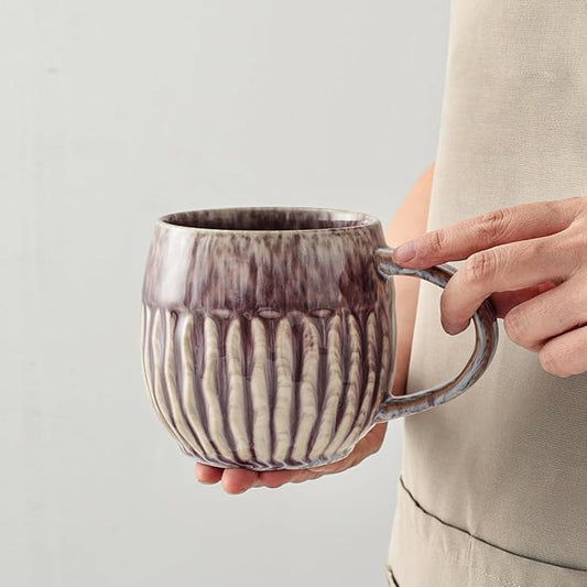 Large Ceramic Coffee Mug - 20oz Big Tea Cup, Purple | Large Tea Mug, Microwave Safe, Dishwasher Safe by LPYLXINGYAN