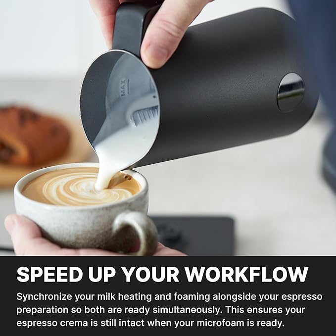 Subminimal NanoFoamer Pro Gen-2 – Revolutionary Hands-Free Microfoam Milk Maker for Cafe-Quality Foam, Coffee Bar Accessories for Dairy & Plant-Based Milk, Coffee Lover Gifts – US Plug Type