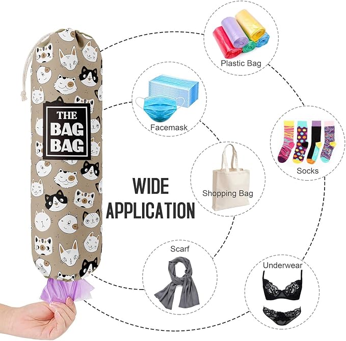 Funny The Bag Bag, Grocery Bags Holder Organizer For Shopping Bags, Wall Mount Plastic Bags Storage Container Dispensers, Gift For The Preferred Family And Friends - Image 4