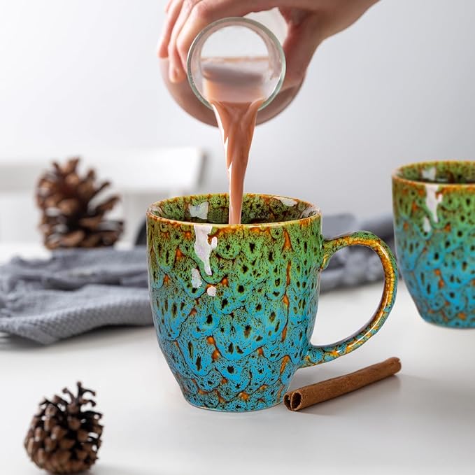 16oz Ceramic Coffee Mug Tea Cup with Handle Novelty Mug for Office and Home | Ideal Gift for Housewarming, Christmas, Birthday, Dishwasher & Microwave Safe (Coffee, Tea, Hot Cocoa, Latte Cup) - Image 7