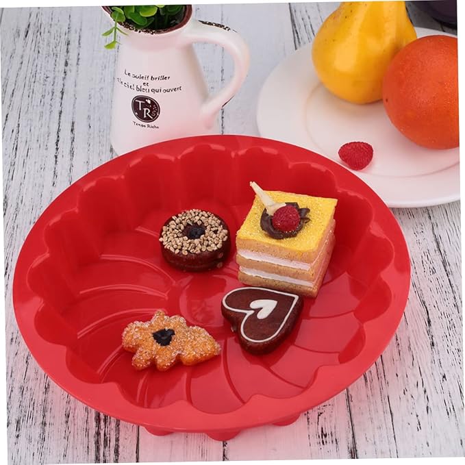 COLLBATH Thickened Large Silicone Cake Molds Diy Baking Molds Flower Cake Mould Easy Release Random Color - Image 7