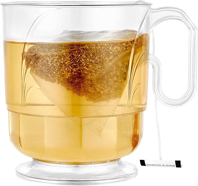 Lillian Signature Collection 40 Count Elegance Coffee Mug, 8-Ounce, Clear - Image 6