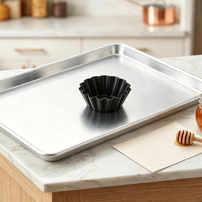 ibasenice Egg Tart Mold: Metal Flower Shaped Egg Tart Pans, Cupcake Cake Muffin Mold Tin Pan, Reusable Baking Tool for Quiche Bakeware, Cheese Cakes, Pies - Image 8