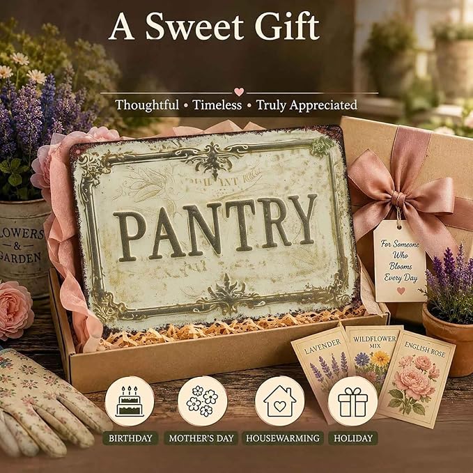 Pantry Room Identification Farmhouse Aluminum Metal Sign 8 x 12 Inch | Farmhouse Everyday Wall Decor for Home, Kitchen, Dining Room, Pantry, Gift for Home Owners or Decor Lovers - Image 7