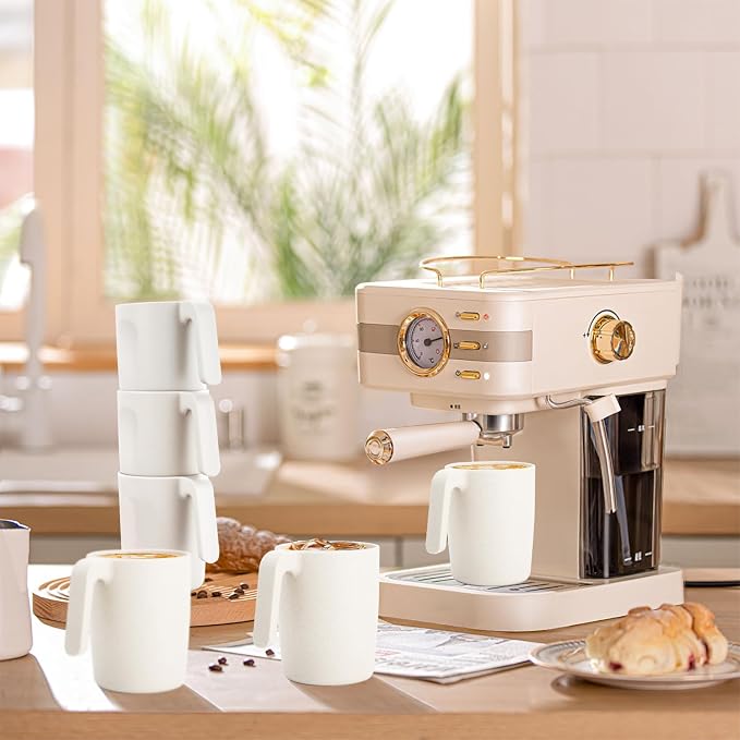 Homienly Coffee Mug Set - Wheat Straw Cups, Alternative to Plastic Coffee Cups Reusable | Unbreakable for Hot Chocolate, Tea, & Coffee | Microwave Safe, Dishwasher Safe Drinking Cups (White) - Image 7
