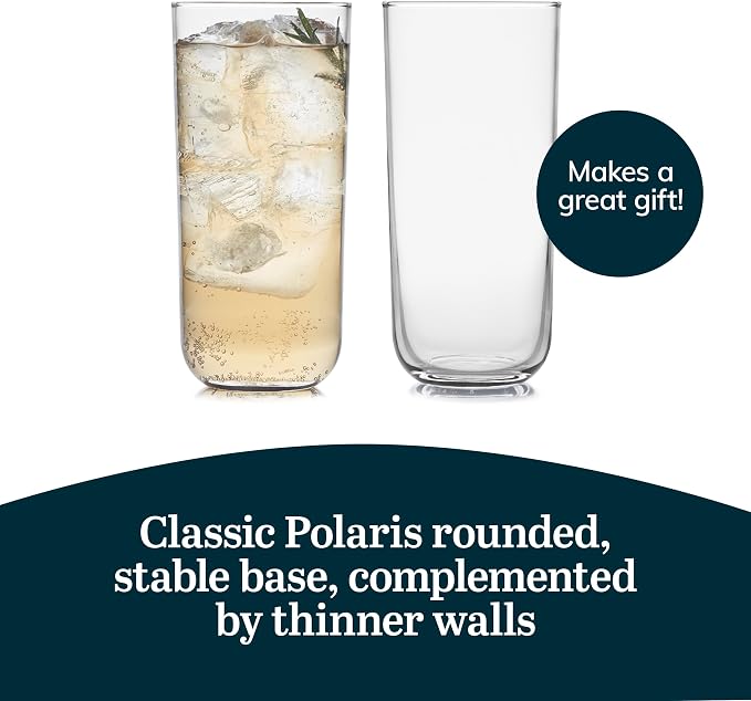 Libbey Polaris Tumbler Glasses, Axis, 17.75-ounce, Set of 8 - Image 5