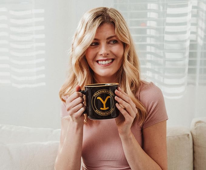 Silver Buffalo Yellowstone Dutton Ranch Ceramic Camper Mug | BPA-Free Coffee Cup For Espresso, Tea | Holds 20 Ounces - Image 7