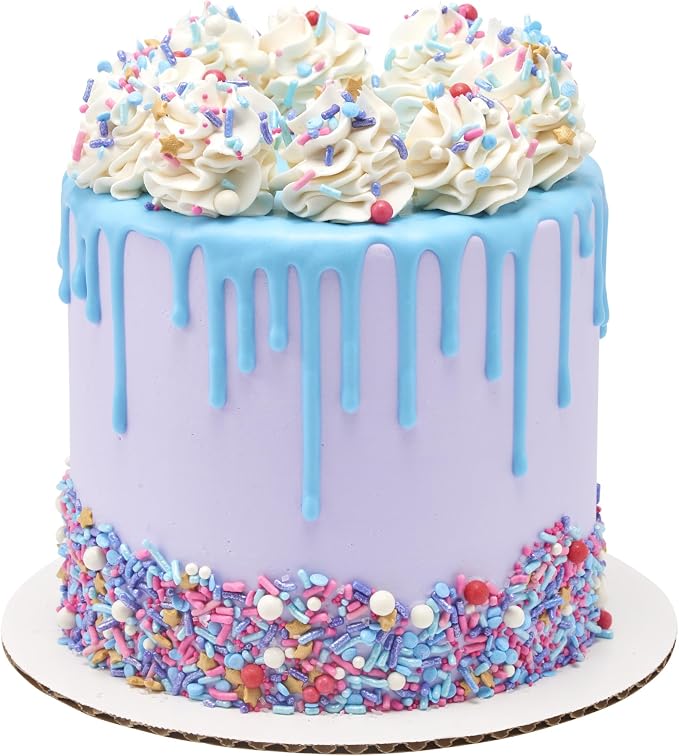 DECOPAC Sweet Tooth Deluxe Fusion Mix, 26oz, Fancy Candy Sprinkles in Handheld Container, Edible Sprinkles For Celebration Cakes, Cupcakes, Cookies and Donuts, Multicolored - Pink, Purple, Blue - Image 5