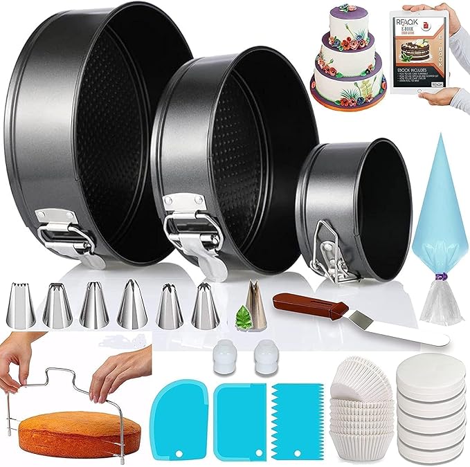 RFAQK Cake Pan and Decorating Set