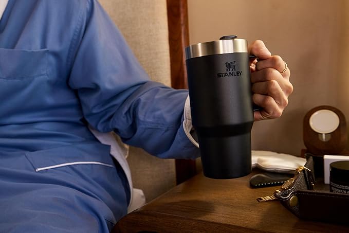 STANLEY The Everyday Suburban Mug | 30 oz | Drink Through Lid | Cup for Coffee, Tea and Drinks | Insulated Stainless Steel Coffee Mug | BPA-Free | Peach Rose Gloss - Image 4