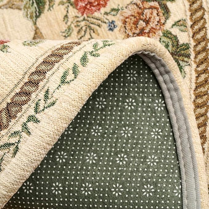 Royal Collection New Traditional Oriental Area Rug Carpet, 55'' x 35'', Country Blue - Image 4