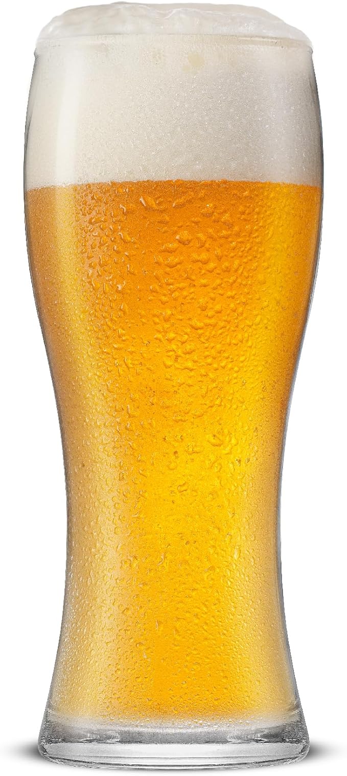 JoyJolt Callen 15.5oz Beer Glasses Set of 4 Beer Pint Glass. Craft Beer Glass, Pilsner Glasses, IPA Beer Glass. Solid Glassware Beer Cup. Classic Beer Gifts, Beer Cups, Mugs and Beer Glasses for Men - Image 3
