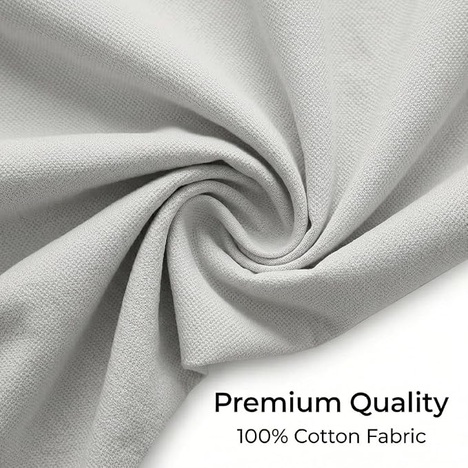 Urban Villa Cotton Grommet Curtains 42x84 (2 Panels) Ivory - Image 2