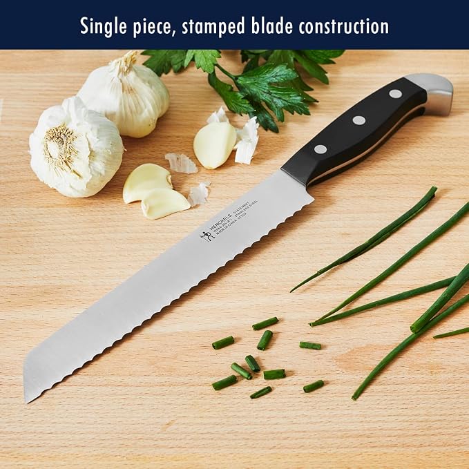 Henckels Statement 12-Pc Knife Block Set, Razor-Sharp, German Engineered | Informed by 100+ Years of Mastery. Effortless Cutting with Lightweight with Comfortable Grip, Dishwasher safe. - Image 4