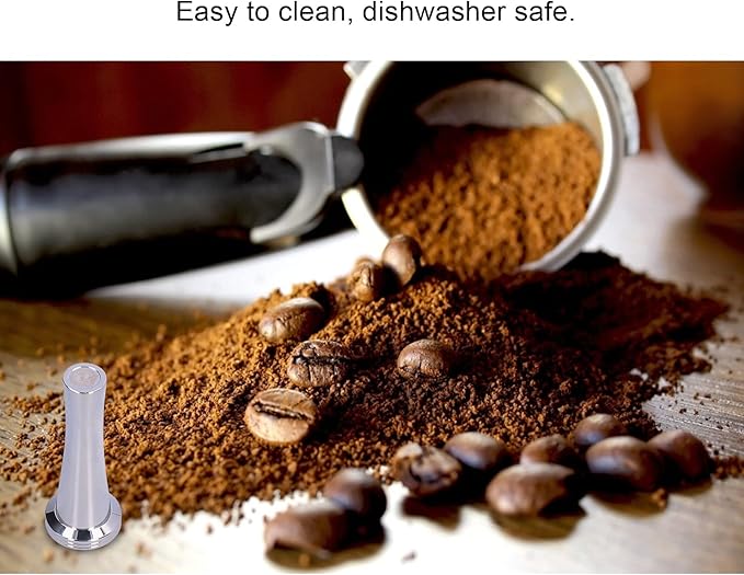 Stainless Steel Coffee Tamper, Coffee Powder Press Tool, Flat Bottom for Even Pressure Distribution, and Proof, for Coffee Machines,