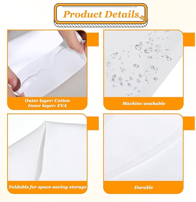 4PCS Reusable Piping Bags - Large Cotton Icing Frosting Bags for Dessert & Candy Artistry, Pastry Essential Baking Supplies, Holiday Cake Decorating Kit Chocolate & Cookie Accessories - 16Inch