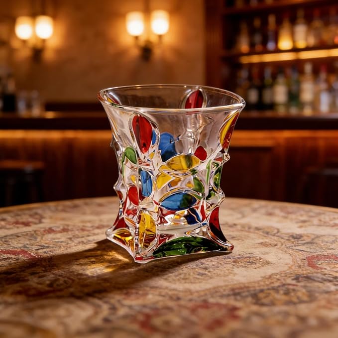 Textured Glassware 210ml Ideal for Coffee Tea Cocktails Dining Traditional Wine Glass - Image 9