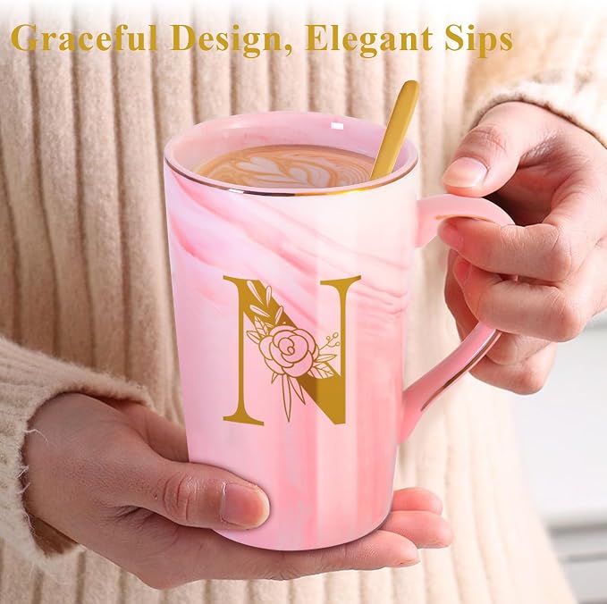 Personalized Ceramic Coffee Mug with Lid Tea Cup Women Wife Anniversary Her 1 2 3 5 6 7 8 10 14 20 25 40 50 Year Cotton Copper Gifts Ivory Bronze Leather Iron Paper First 6th 10th 25th 40th 50th 60,N - Image 6