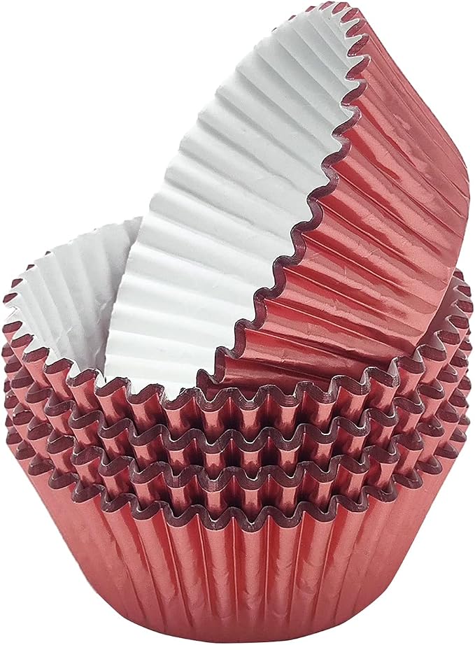 Standard Rose Gold Foil Cupcake Liners Muffin Baking Cups for Party and More, 100-Count - Image 3