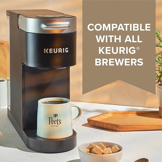Peet's Coffee, Dark Roast Keurig K-Cup Pods - French Roast 88 Count (4 Boxes of 22 Pods)