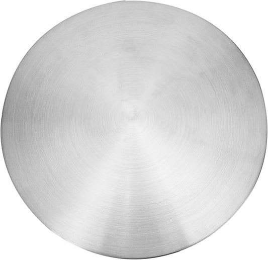 Acouto Revolving Cake Stand 304 Stainless Steel Revolving Cake Base Stand Turntable Kitchen Baking Accessory 30cm Decorating Home & KitchenKitchen & DiningDining &