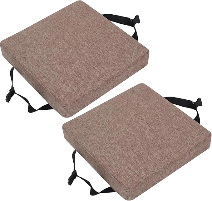 Square Bar Stool Cushion Set of 2 - 14x14/15*15/12*12 Thick 5/8cm Dining & Kitchen Chair Pads (Color: 7#) by Unknown