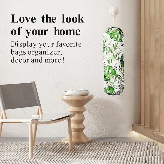 Plastic Bag Holder, Wall Mount Plastic Bag Organizer Dispenser, Heavy Duty Grocery Bag Storage Holder for Home Kitchen Camper - Image 7
