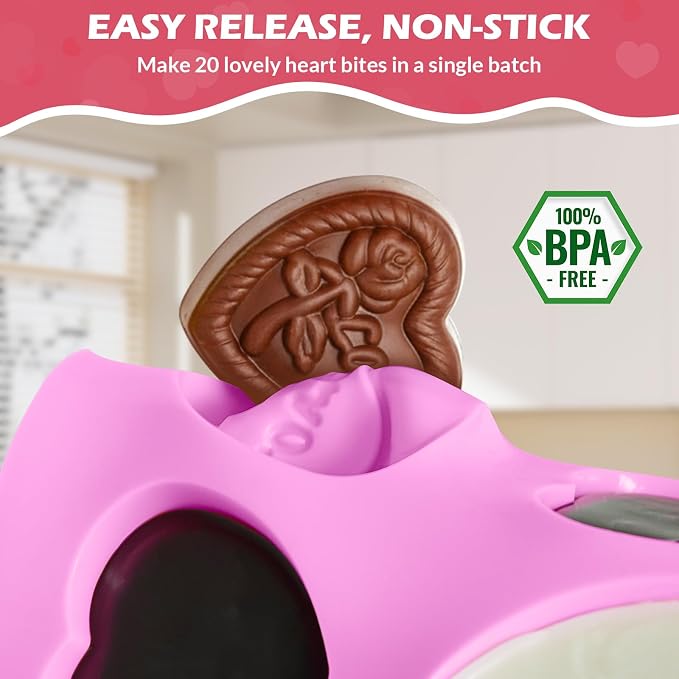 HKNMTT Heart Molds Silicone Valentine's Day Chocolate, Small 10 Love Conversation Shapes Truffle Gifts Bite Size 3D Rose Candy Mould Gummy Jello Gelatin Cute Wax Melt Ice Cube Handmade Soap DIY Making - Image 4