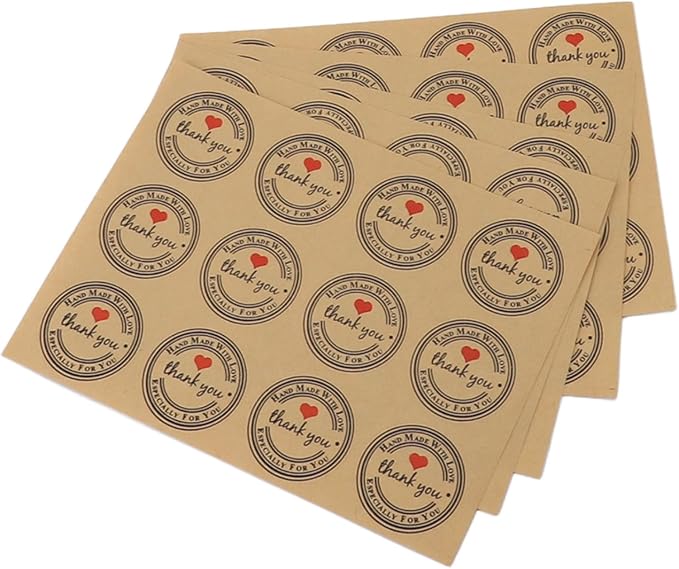 Yosoo 50PCS Bread Bags with Transparent Window Kraft Paper Baked Food Packaging Storage Bags for Homemade Bread Pastry Snacks with 60PCS Sealable Labels (White) - Image 7