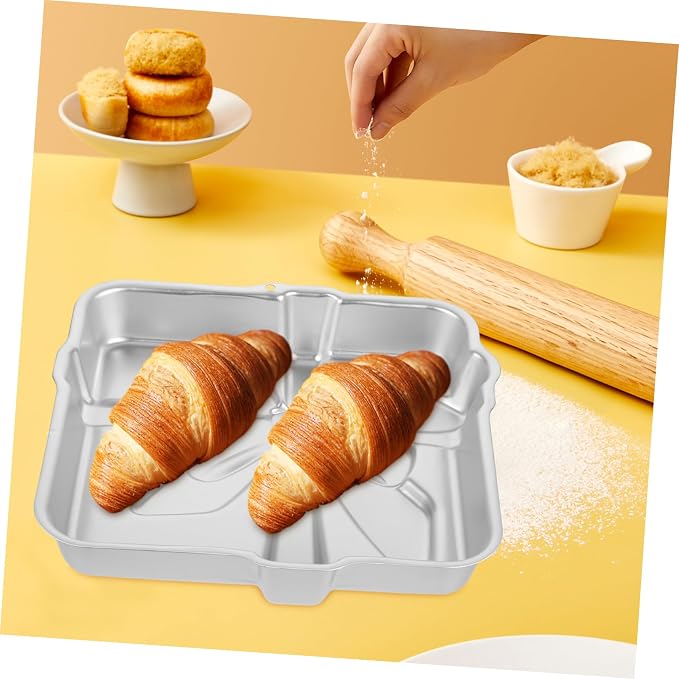 OUNONA Aluminum Alloy Gift Box Cake Baking Pan Non-stick Baking Mold for Cakes Breads Desserts Easy to Use Reusable for Beginners Professionals - Image 9