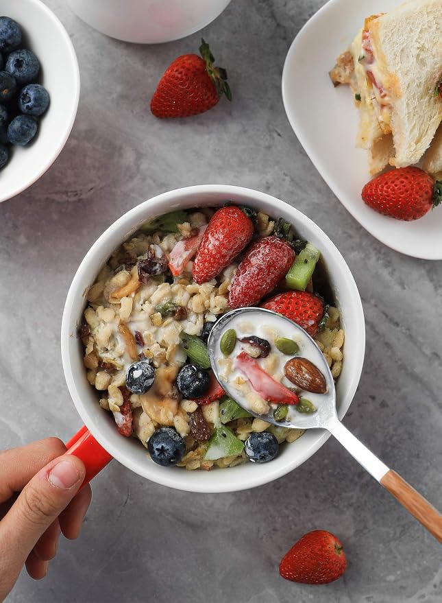 Teocera Red Mugs Set of 4, 24oz Jumbo Mugs, Large Coffee Mugs for Coffee, Hot Cocoa, Tea - Striped Design - Microwave Safe, Christmas Gift - Image 7
