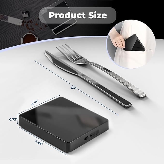 IKAPE Professional Coffee Scale with Timer, 2kg/0.1g High Precision Digital Scale, 4 Modes (Espresso/Pour Over Brew Ratio), LED Display, Auto-Tare, for Kitchen, Cooking, Espresso, Pour Over Coffee