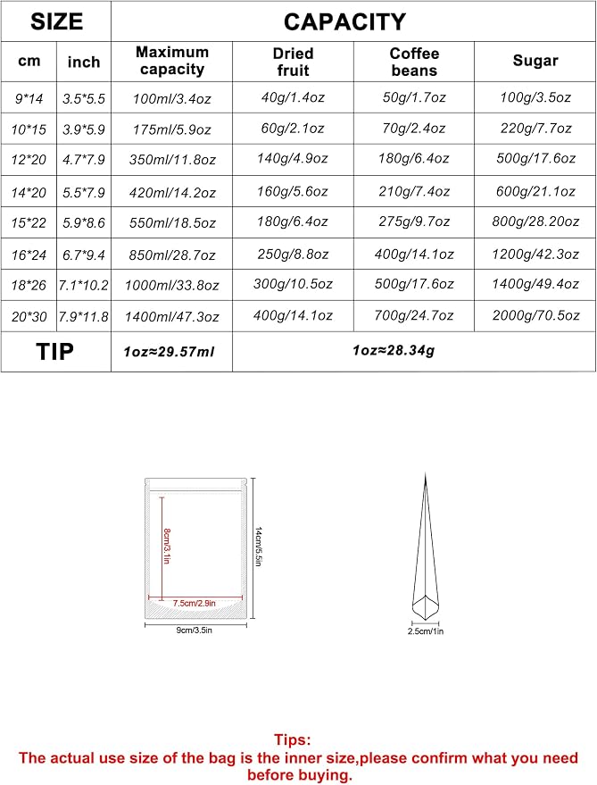 FireKylin 100PCS Stand Up Pouches 3.5"x5.5" Paper Bags With Window Clear Front Pouches Resealable Zipper Food Storage Brown - Image 2