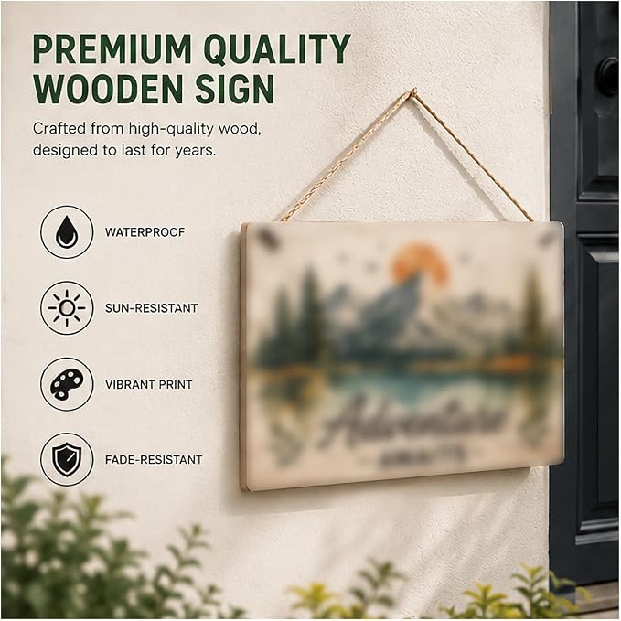 Not Allowed Wood Plaque/Wooden Plaque & Work Accessory - Back of Toilet Decor | Dining Room Decor, Beware of Mr. Sellers | 23X35CM - Image 2