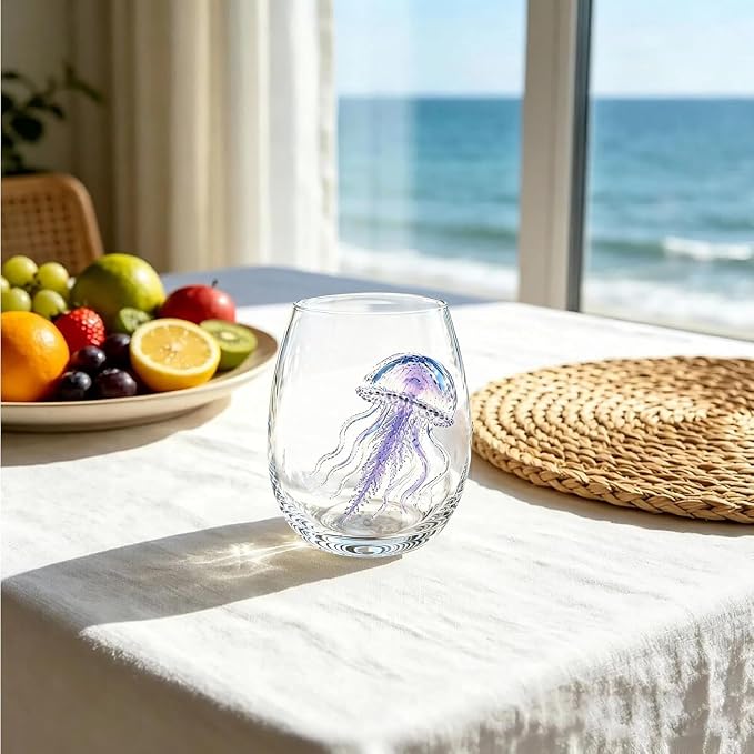 Artisan Blue Octopus Glassware Handmade 3D Ocean Decor Gift - Image 2