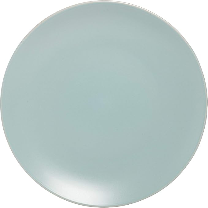 10 Strawberry Street Wazee Matte 8.25" Coupe Salad Plate, Set of 6, Mineral Blue - Image 4