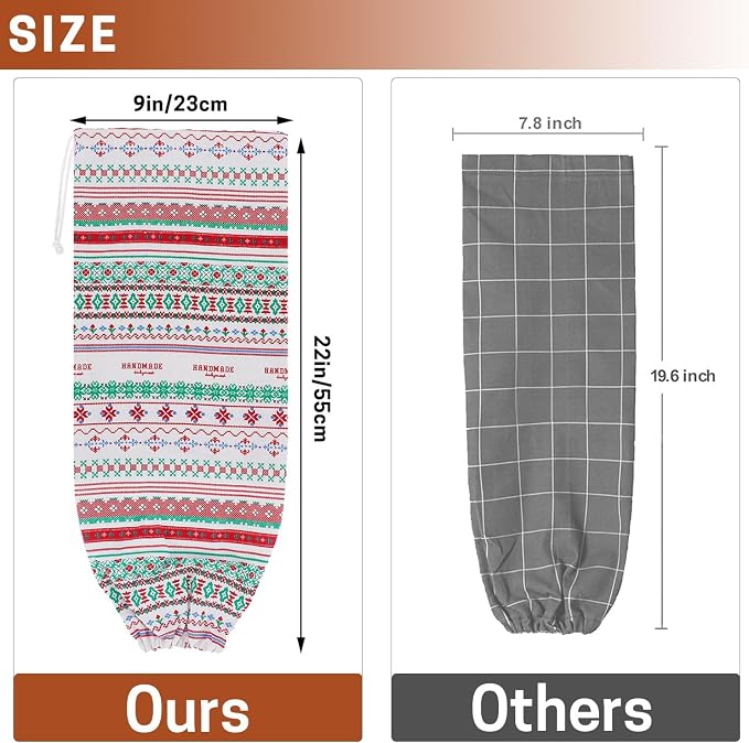 SWISSELITE 2Pcs Plastic Bag Holder, Reusable Plastic Bag Organizer | Wall Mount, Large Grocery Bag Storage Dispenser, 22x9 IN - Image 2