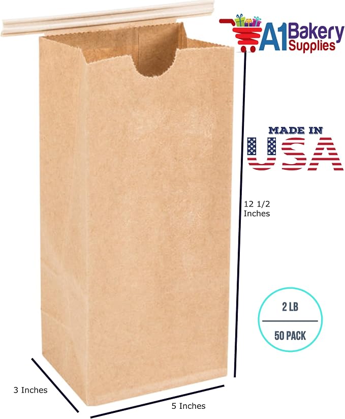 Resealable Kraft Tin Tie Poly-lined Bags Coffee Bags Reclosable Tin Tie Bags without window - 2 Lb - 50 Pack - Image 2