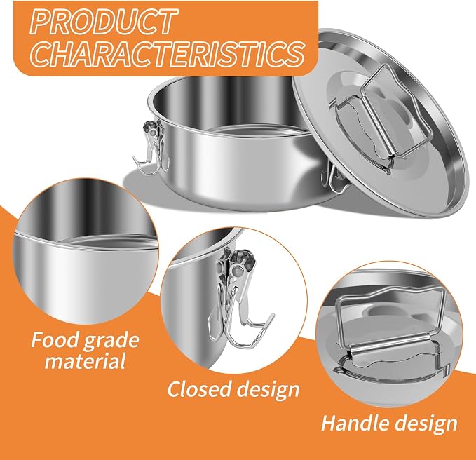 Single Flan Mold with Lid 1.5 Gallon Stainless Steel Flan Mold Round Bain-Marie Flan Maker Mold with Steam Rack and Cake Spatula (1) - Image 4